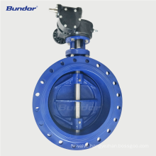 Bundor Flanged Ductile Iron/WCB Double Eccentric Butterfly Valve For Water Treatment